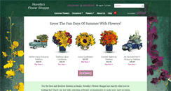 Desktop Screenshot of novellasflowers.com