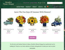 Tablet Screenshot of novellasflowers.com